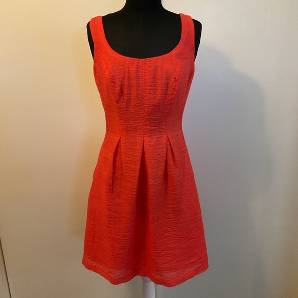 Nine West Dresses & Skirts - 5. Nine West Orange Sheath Sleeveless Knee Length Dress Size 10